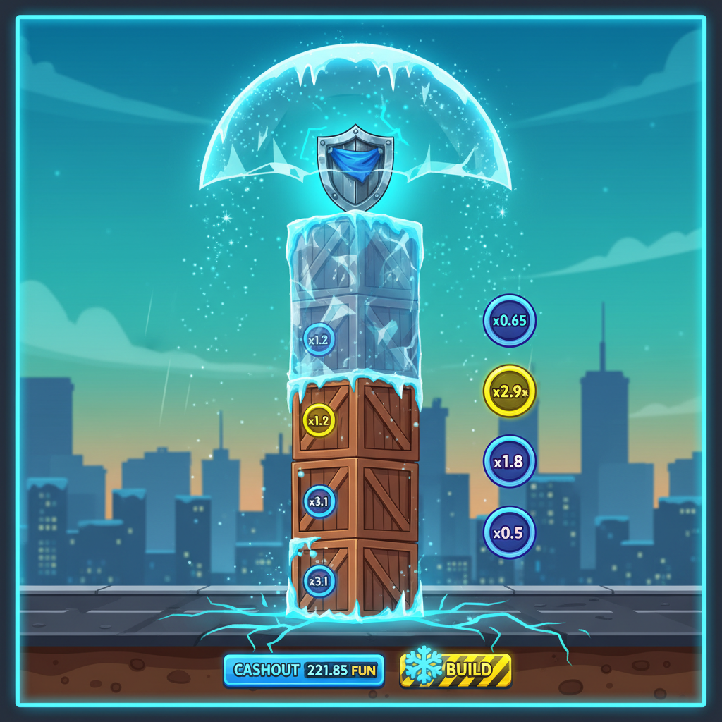 Frozen Floor bonus stage with protected winnings